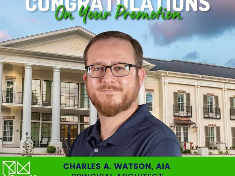 Charlie Watson Named Principal Architect Charlie Watson Named Principal Architect